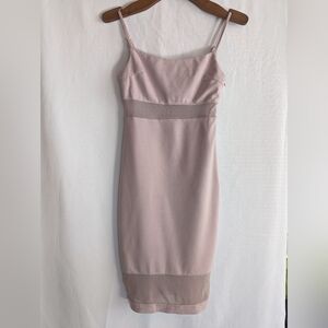 Fashion Nova XS Soft Pink  Bodycon Dress Dusty Rose Sexy Valentine's Day Summer